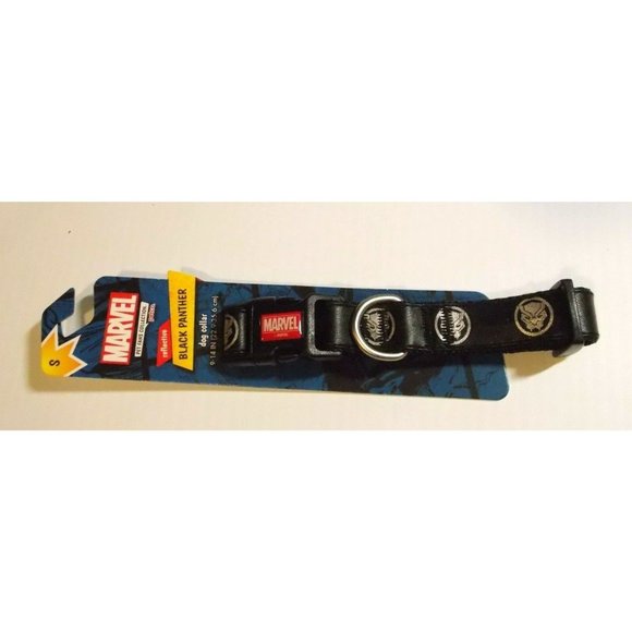 Marvel Black Panther Dog Collar Size Small S Brand New